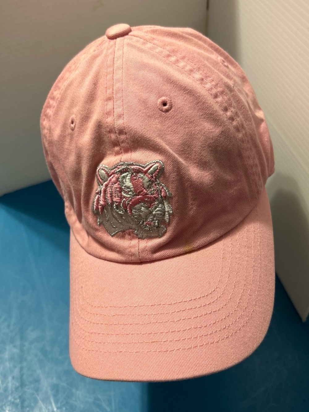NFL Pink Embroidered Tiger Logo Baseball Cap